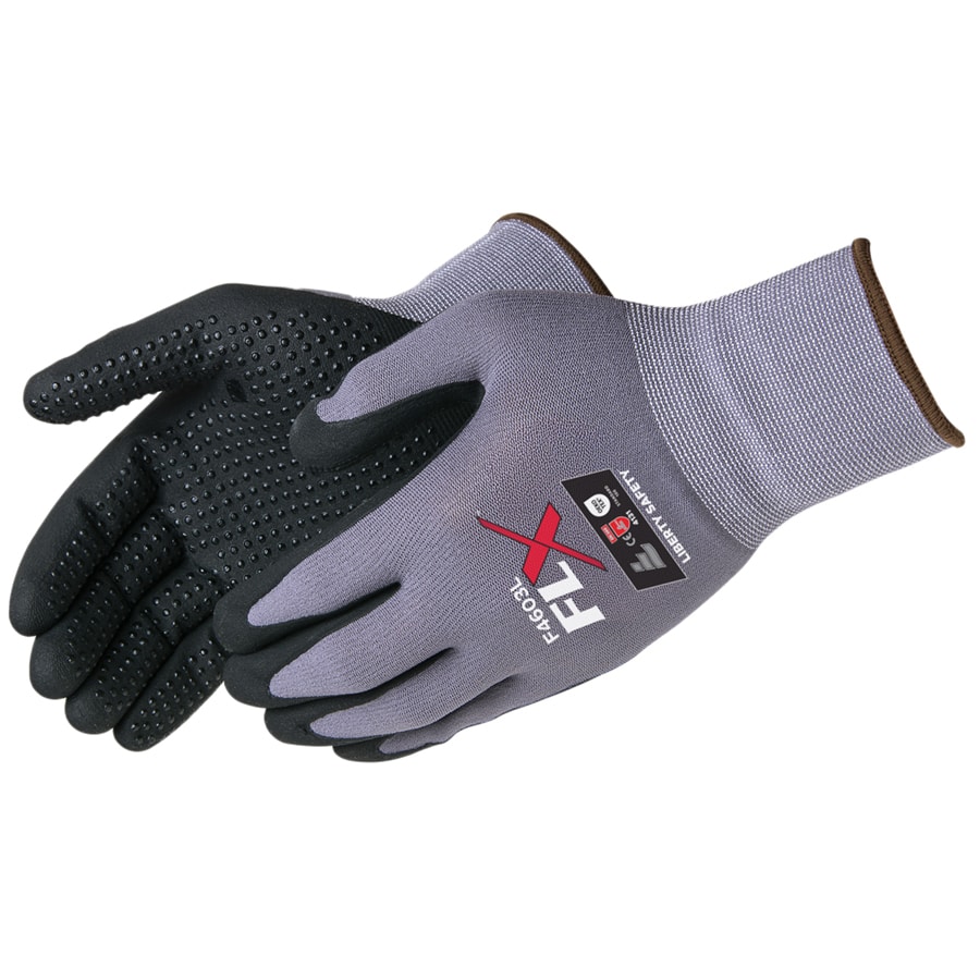 Liberty F4603 Super Light Breathable Nitrile Foam Coating With Nitrile Dots 1005 Launderable