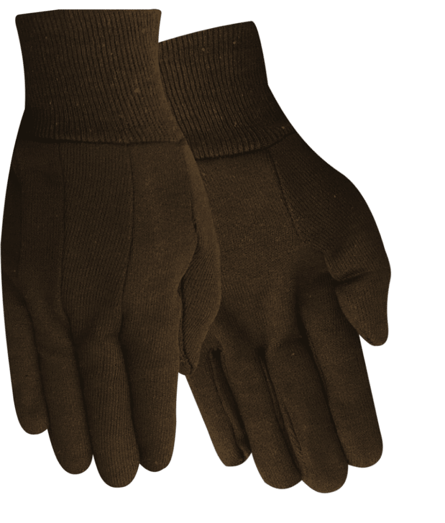 Red Steer R23002 7 Oz. Economy Brown Jersey Snug Fit Wrist Glove